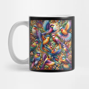 Birdy Colorful Pattern Mug